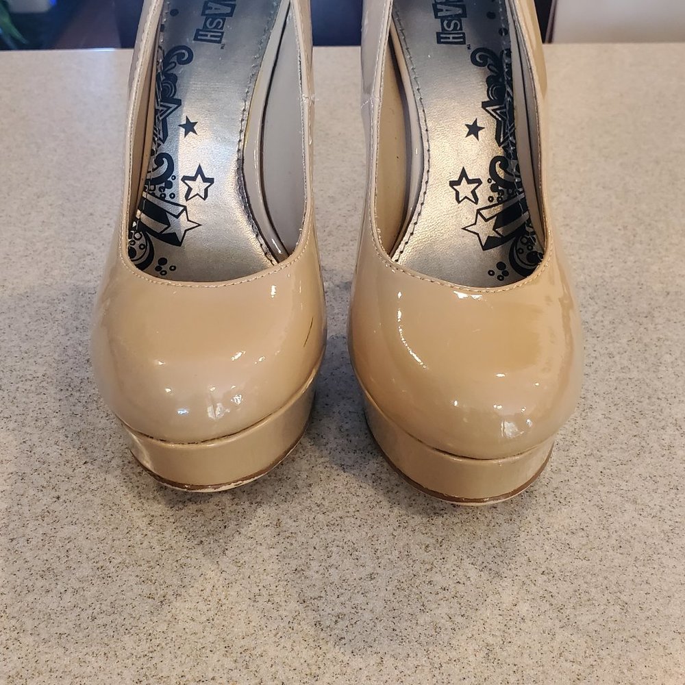 Brash Beige Dress High Heels